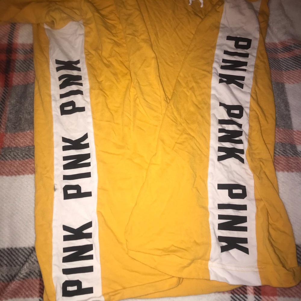 PINK yellow shirt